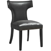 Modway EEI-3922-BLK Curve Vinyl Dining Chair