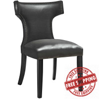 Modway EEI-3922-BLK Curve Vinyl Dining Chair