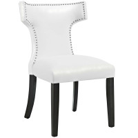 Modway EEI-3922-WHI Curve Vinyl Dining Chair