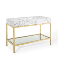 Modway EEI-3999-GLD-WHI Gold White Kingsley 50