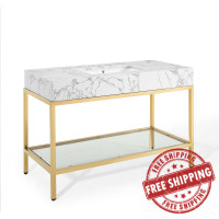 Modway EEI-3999-GLD-WHI Gold White Kingsley 50