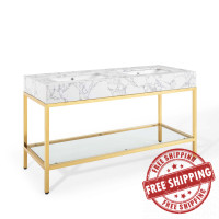 Modway EEI-4001-GLD-WHI Gold White Kingsley 60