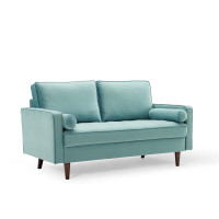 Modway EEI-4004-MIN Mint Valour Performance Velvet Loveseat