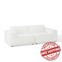 Modway EEI-4111-WHI White Restore 2-Piece Sectional Sofa