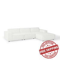 Modway EEI-4113-WHI White Restore 4-Piece Sectional Sofa