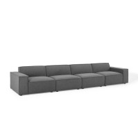 Modway EEI-4114-CHA Charcoal Restore 4-Piece Sectional Sofa