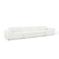 Modway EEI-4114-WHI White Restore 4-Piece Sectional Sofa