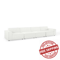 Modway EEI-4114-WHI White Restore 4-Piece Sectional Sofa
