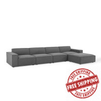 Modway EEI-4115-CHA Charcoal Restore 5-Piece Sectional Sofa