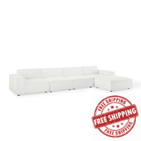 Modway EEI-4115-WHI White Restore 5-Piece Sectional Sofa
