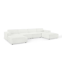 Modway EEI-4116-WHI White Restore 6-Piece Sectional Sofa