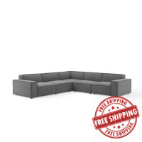 Modway EEI-4117-CHA Charcoal Restore 5-Piece Sectional Sofa