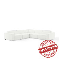 Modway EEI-4117-WHI White Restore 5-Piece Sectional Sofa