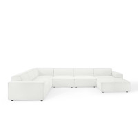 Modway EEI-4120-WHI White Restore 7-Piece Sectional Sofa