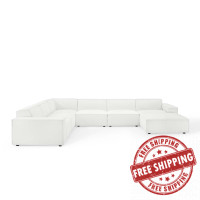 Modway EEI-4120-WHI White Restore 7-Piece Sectional Sofa
