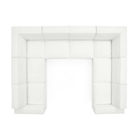 Modway EEI-4121-WHI White Restore 8-Piece Sectional Sofa