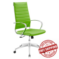Modway EEI-4135-BGR Bright Green Jive Highback Office Chair