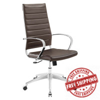 Modway EEI-4135-BRN Brown Jive Highback Office Chair
