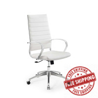 Modway EEI-4135-WHI White Jive Highback Office Chair
