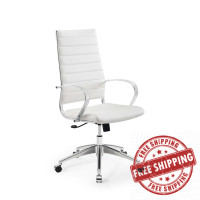 Modway EEI-4135-WHI White Jive Highback Office Chair