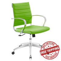 Modway EEI-4136-BGR Bright Green Jive Mid Back Office Chair