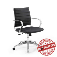 Modway EEI-4136-BLK Black Jive Mid Back Office Chair