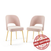 Modway EEI-4162-PNK Pink Rouse Dining Room Side Chair Set of 2
