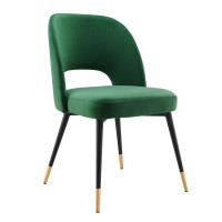 Modway EEI-4212-EME Emerald Rouse Performance Velvet Dining Side Chair