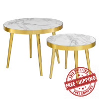 Modway EEI-4243-GLD Gold Solana Nesting Tables