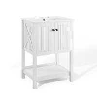 Modway EEI-4248-WHI-WHI White White Steam 24