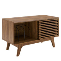 Modway EEI-4263-WAL Walnut Render Vinyl Record Display Stand