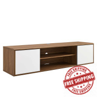 Modway EEI-4265-WAL-WHI Walnut White Envision 60