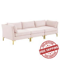 Modway EEI-4269-PNK Pink Ardent Performance Velvet Sofa