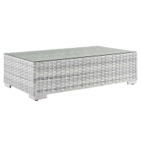 Modway EEI-4299-LGR Convene Outdoor Patio Coffee Table Light Gray