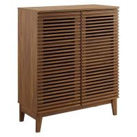 Modway EEI-4311-WAL Walnut Render Bar Cabinet