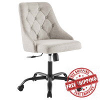 Modway EEI-4369-BLK-BEI Black Beige Distinct Tufted Swivel Upholstered Office Chair