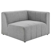 Modway EEI-4394-LGR Light Gray Bartlett Upholstered Fabric Right-Arm Chair