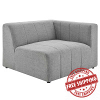 Modway EEI-4394-LGR Light Gray Bartlett Upholstered Fabric Right-Arm Chair