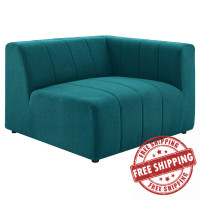 Modway EEI-4394-TEA Teal Bartlett Upholstered Fabric Right-Arm Chair