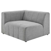 Modway EEI-4396-LGR Light Gray Bartlett Upholstered Fabric Left-Arm Chair