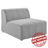 Modway EEI-4398-LGR Light Gray Bartlett Upholstered Fabric Armless Chair