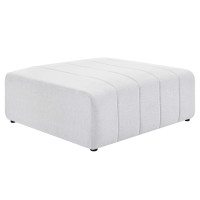 Modway EEI-4400-IVO Ivory Bartlett Upholstered Fabric Ottoman