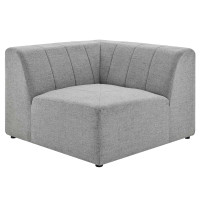 Modway EEI-4402-LGR Light Gray Bartlett Upholstered Fabric Corner Chair