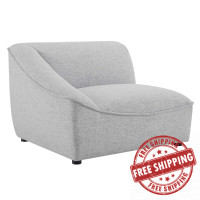Modway EEI-4415-LGR Light Gray Comprise Left-Arm Sectional Sofa Chair