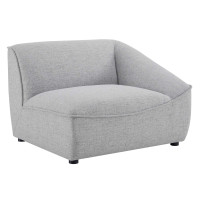 Modway EEI-4416-LGR Light Gray Comprise Right-Arm Sectional Sofa Chair