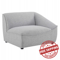 Modway EEI-4416-LGR Light Gray Comprise Right-Arm Sectional Sofa Chair