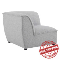 Modway EEI-4417-LGR Light Gray Comprise Corner Sectional Sofa Chair