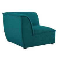 Modway EEI-4417-TEA Teal Comprise Corner Sectional Sofa Chair