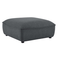 Modway EEI-4419-CHA Charcoal Comprise Sectional Sofa Ottoman