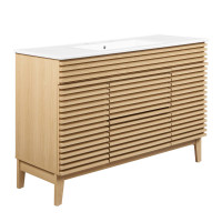 Modway EEI-4439-OAK-WHI Render 48